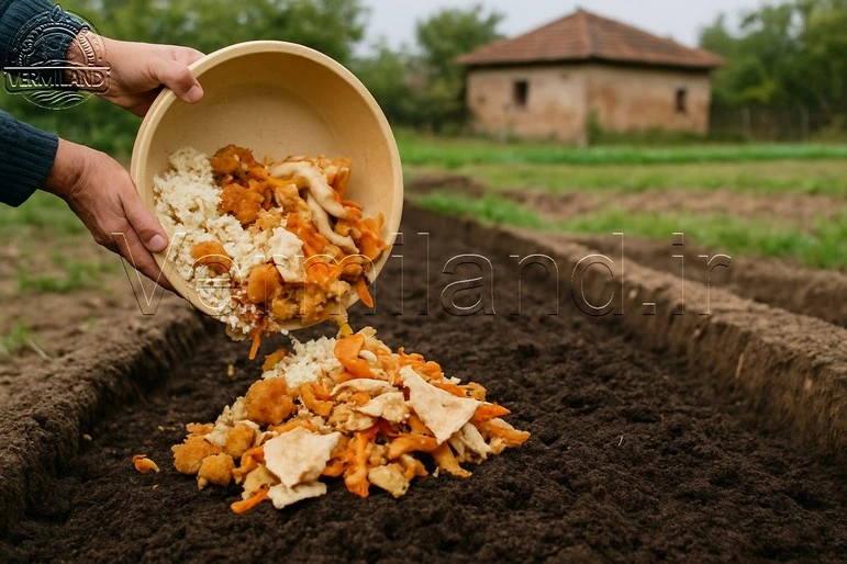 چه موادی برای تغذیه کرم خاکی مناسب هستند؟